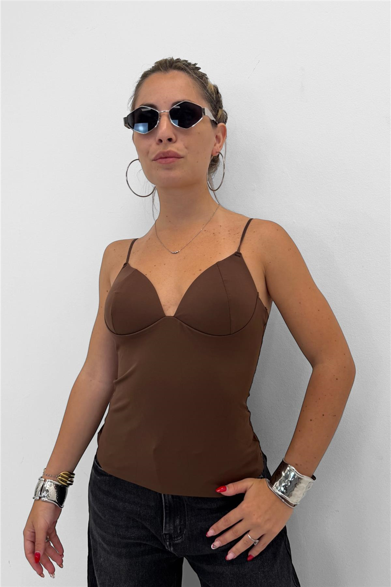 top con coppa imbottita padded